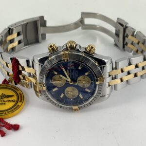 Breitling Chronomat Evolution B13356 44 mm Blue dial Gold and steel